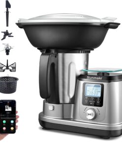 Robot De Cuisine Multifonctions, Sunmaki monsieur cuisine smart avec balance de cuisine, 10 Programmes,