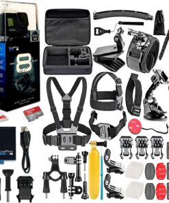 Caméra d'action numérique GoPro HERO8 Black - Étanche, écran tactile, vidéo 4K UHD, photos 12MP, diffusion en direct,