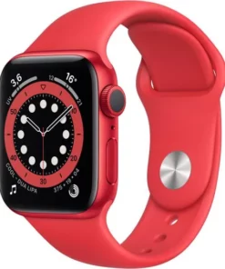 Apple Watch Series 6 GPS, 40mm Boîtier en Aluminium PRODUCT(RED) avec Bracelet Sport PRODUCT(RED)