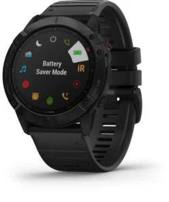 GARMIN Fenix 6X Pro - Montre connectée - Noir - Bracelet noir